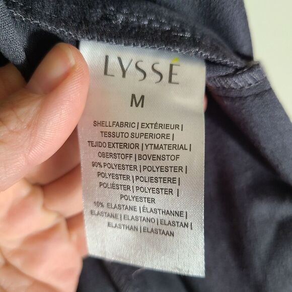 Lysse Women's Size Medium Vegan Suede Zip Moto Jacket Blue-Gray - Picture 7 of 8
